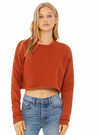 Bella canvas women’s cropped fleece crew