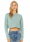 Bella canvas women’s cropped fleece crew
