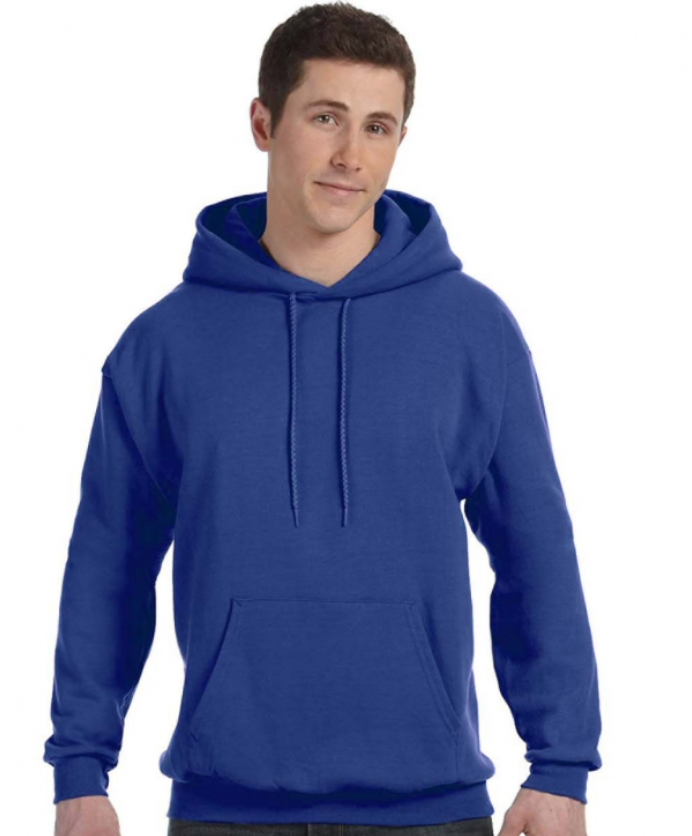 Hanes unisex 7.8oz ecosmart 50/50 pullover hooded sweatshirt
