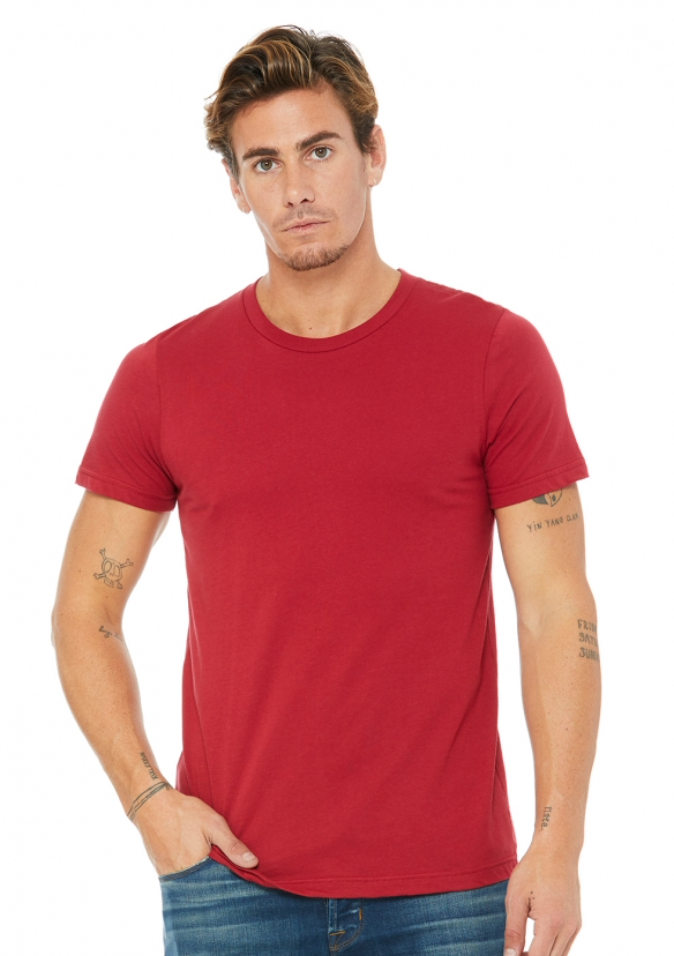 Men to unisex jersey t-shirt 3001C Bella shirt