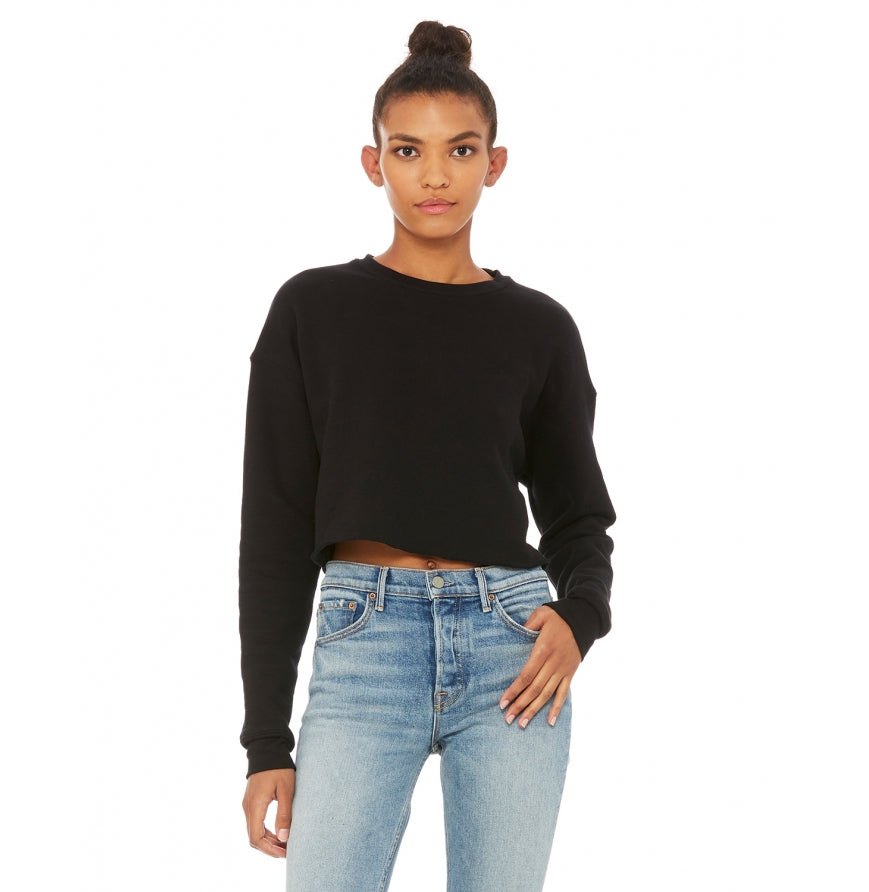 Bella canvas women’s cropped fleece crew