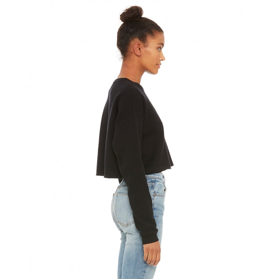 Bella canvas women’s cropped fleece crew